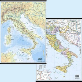 Carte Geografiche Nazioni bifacciali 134x97